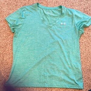 Under Armour Women's Aqua V-Neck Tee